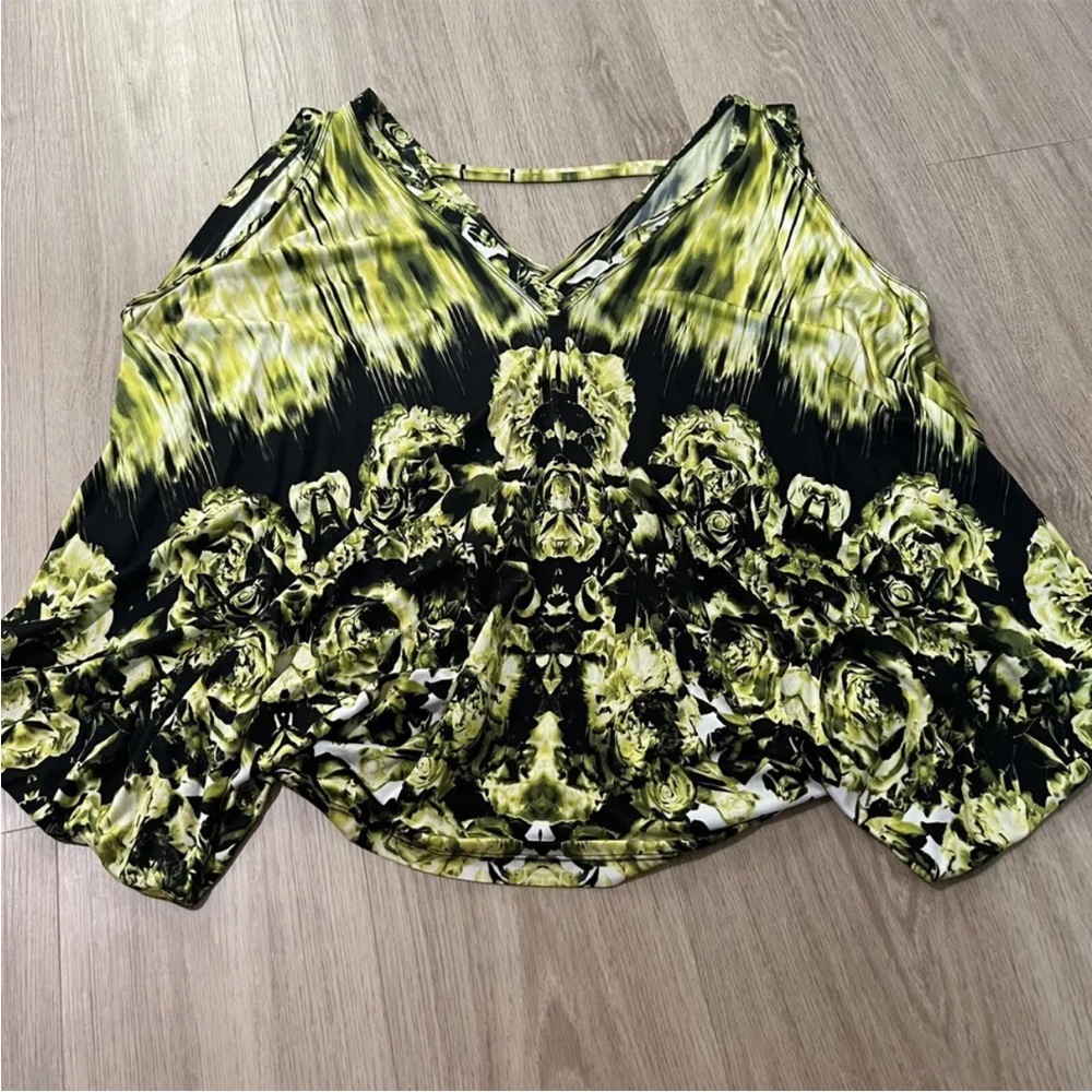 Jean Paul Gaultier Soleil Top Vtg Rare Black Green